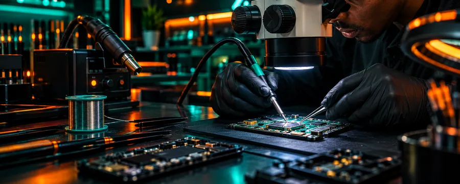 Circuit Board Micro-Soldering course at TRUSCREN TECH HUB